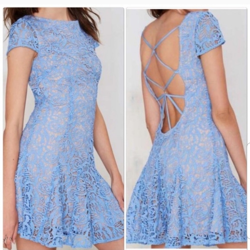 Periwinkle Lace Dress